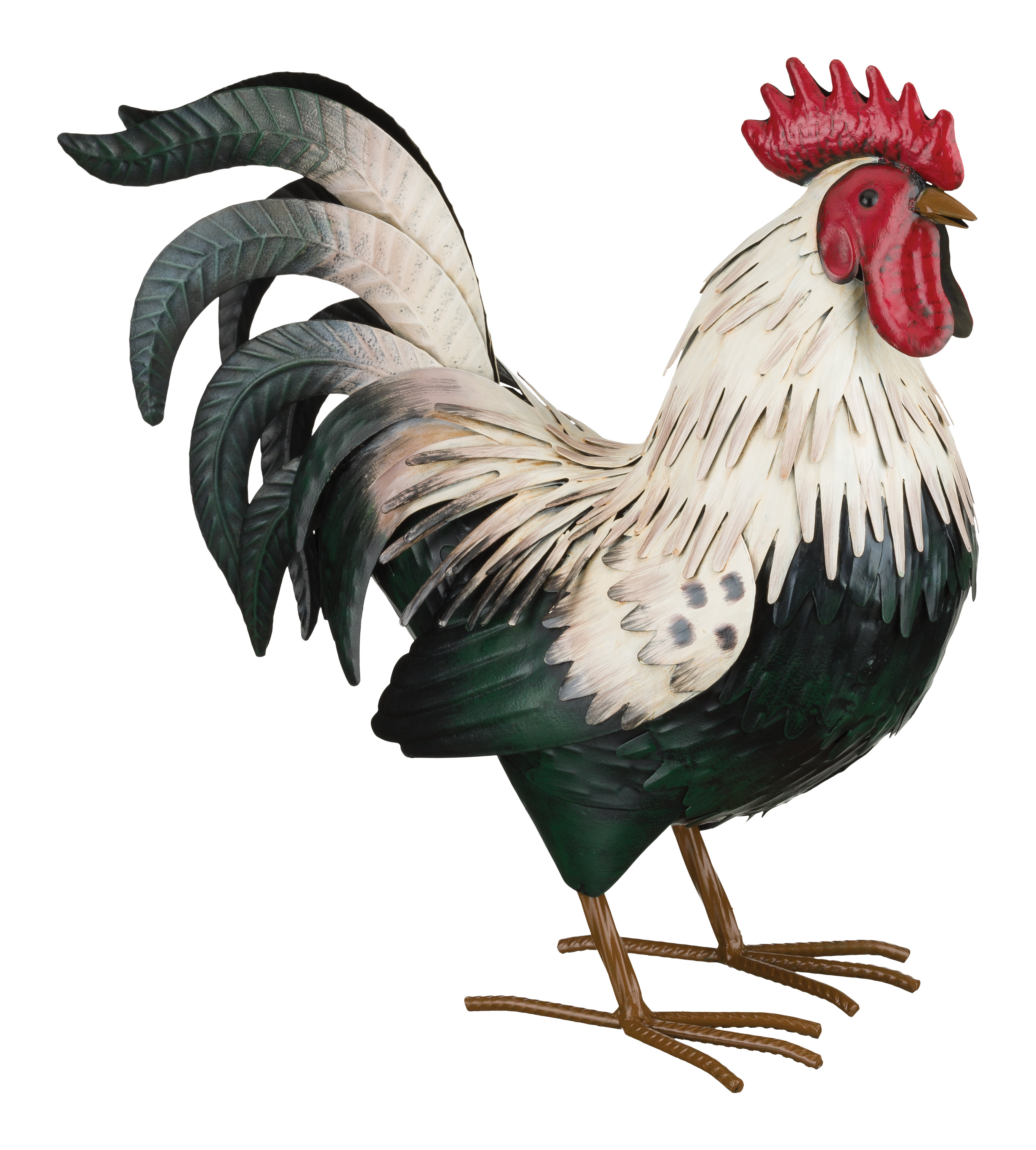 Gracie Oaks Nikolai Rooster Statue Wayfair