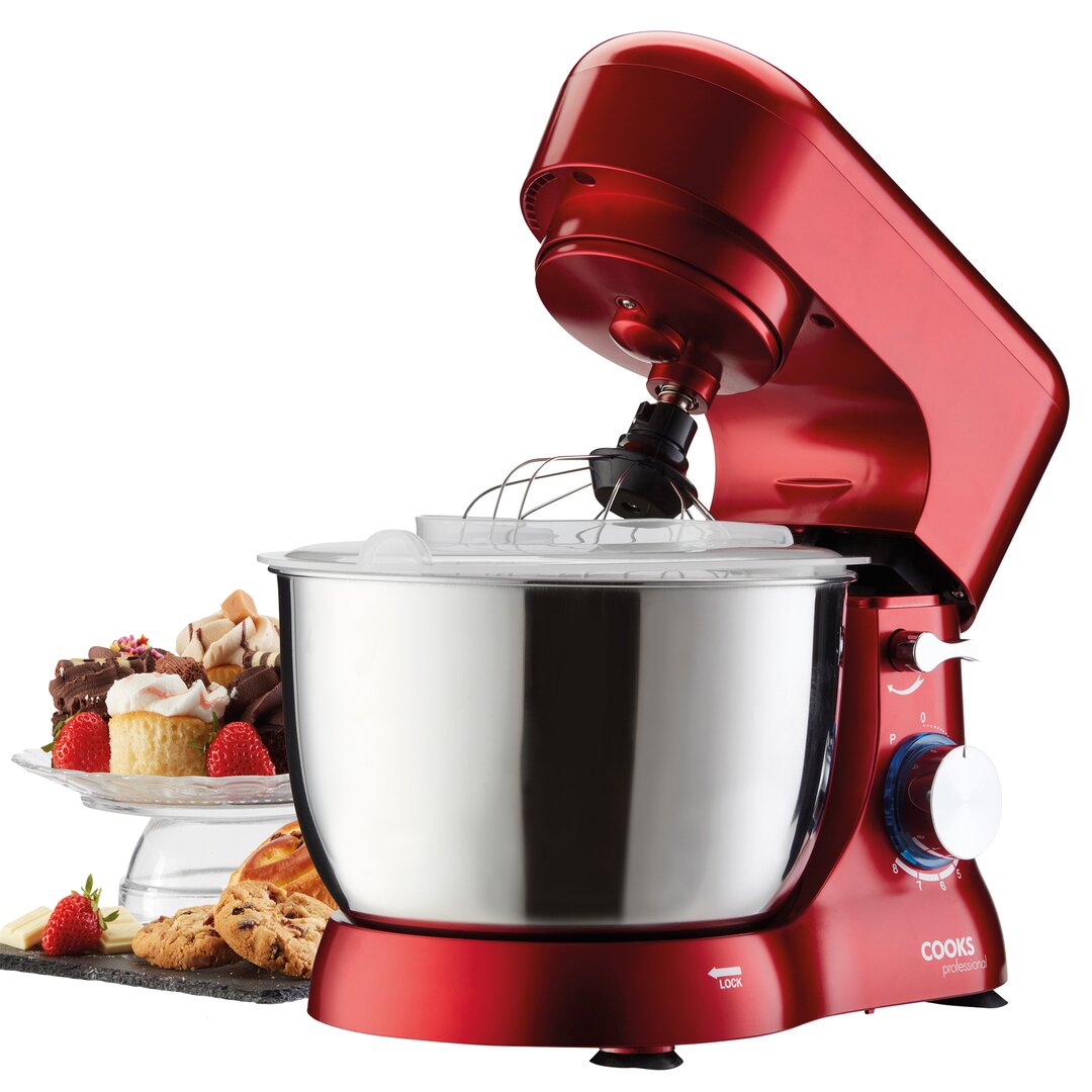 6-Speed 4.5L Stand Mixer red