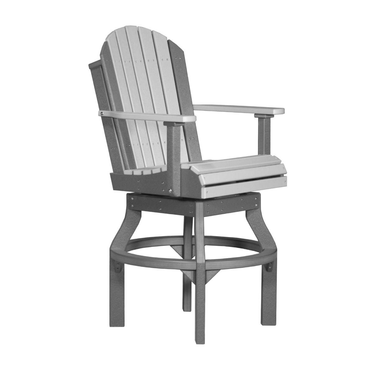 Ebern Designs Kalki Adirondack Bar Height Swivel Patio Dining Chair