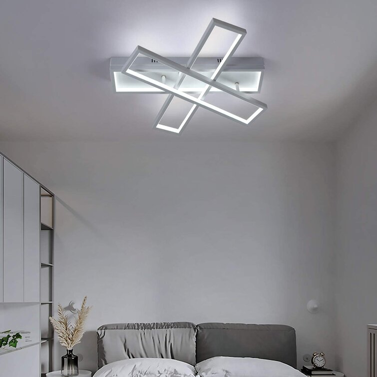 Deckenlampe LED Deckenleuchte Dimmbar 72W mit Fernbedienung Wohnzimmer Lampe Modern Deckenleuchten Kueche Badezimmer Flur Schlafzimmer 