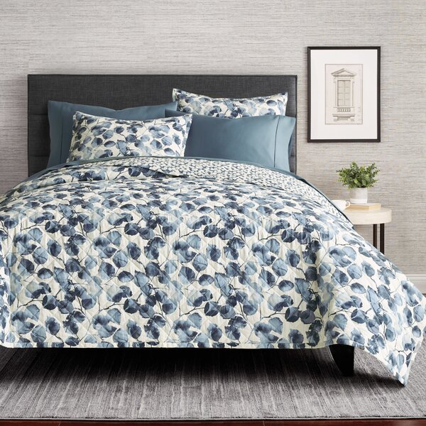 Mary Ann Reversible 100%Cotton 3-Piece Quilt Set Bedspread Coverlet 
