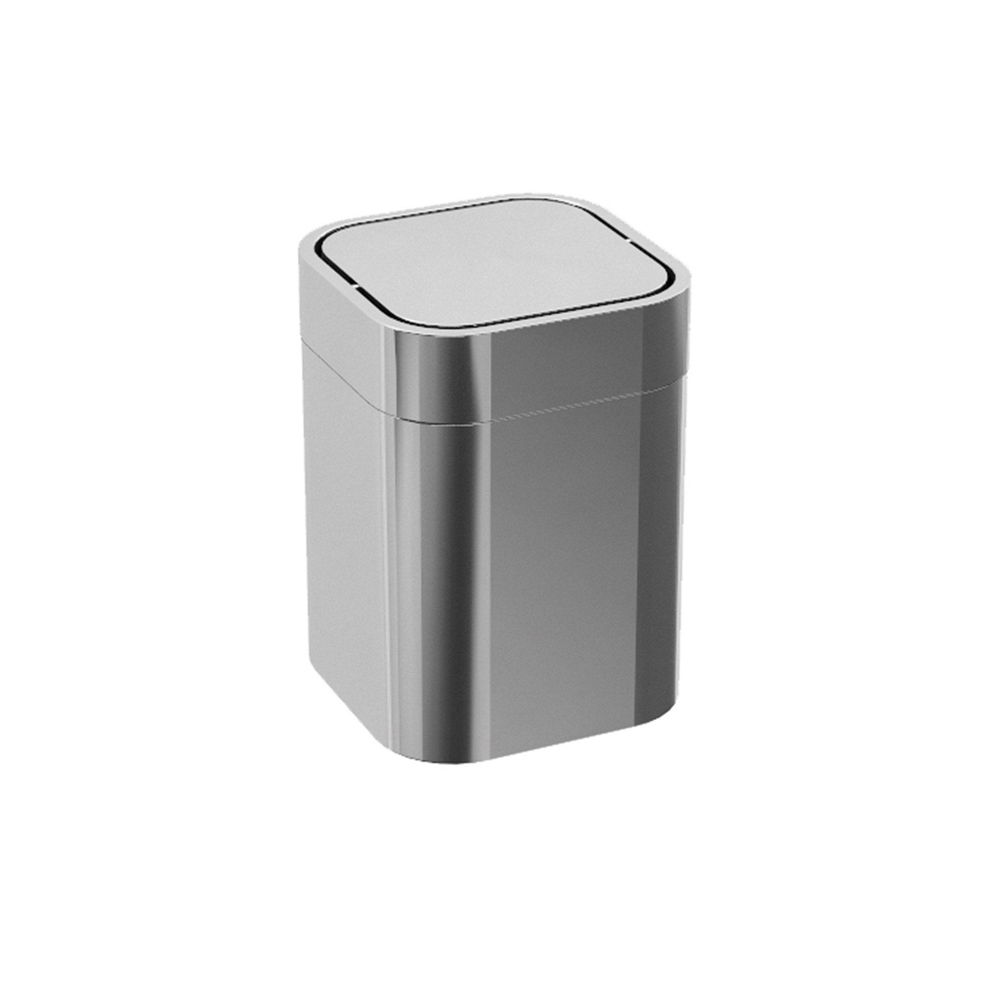 WS Bath Collections Saon Stainless Steel Swing Top Trash Can Wayfair
