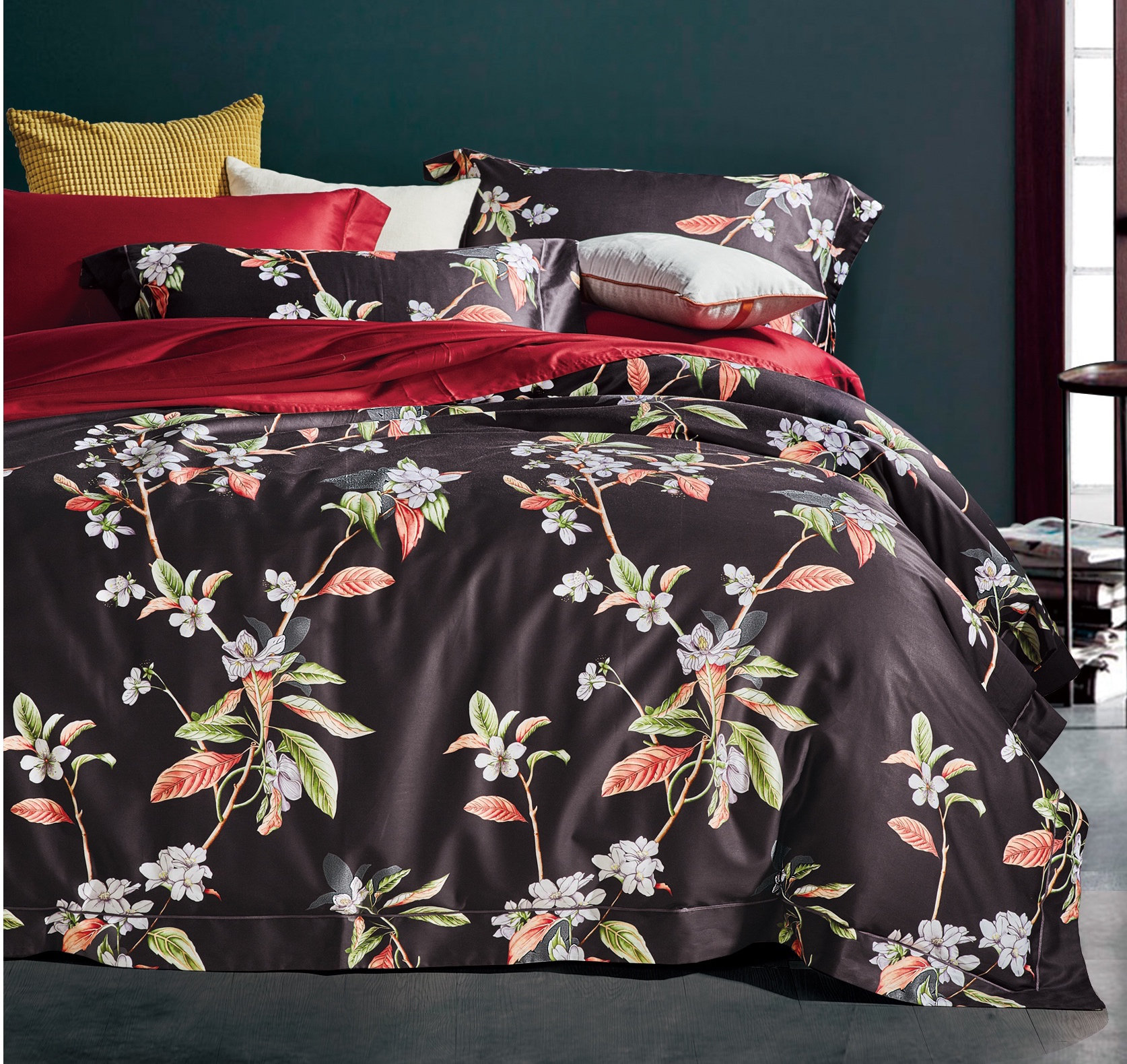 Pima Cotton 400 TC 3 Piece Duvet Cover 