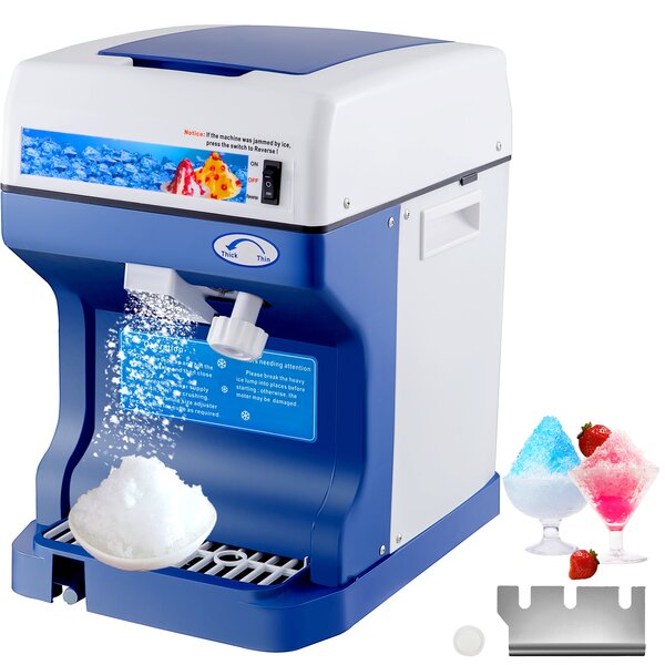110V Fully Automatic Electric Ice Shaver Ice crusher with Dust Cover 