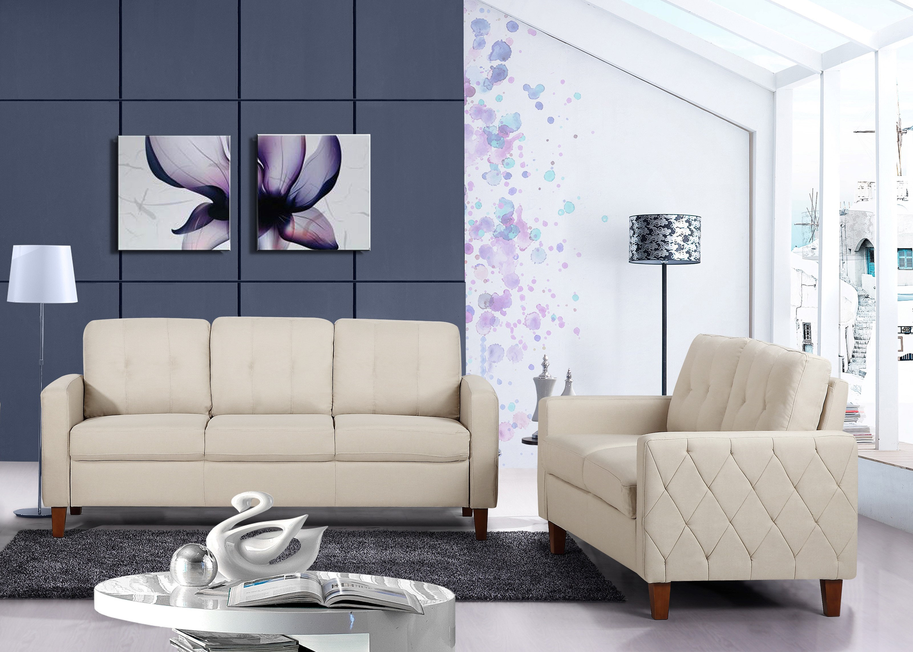 Ebern Designs Gabrielo 2 - Piece Living Room Set & Reviews | Wayfair