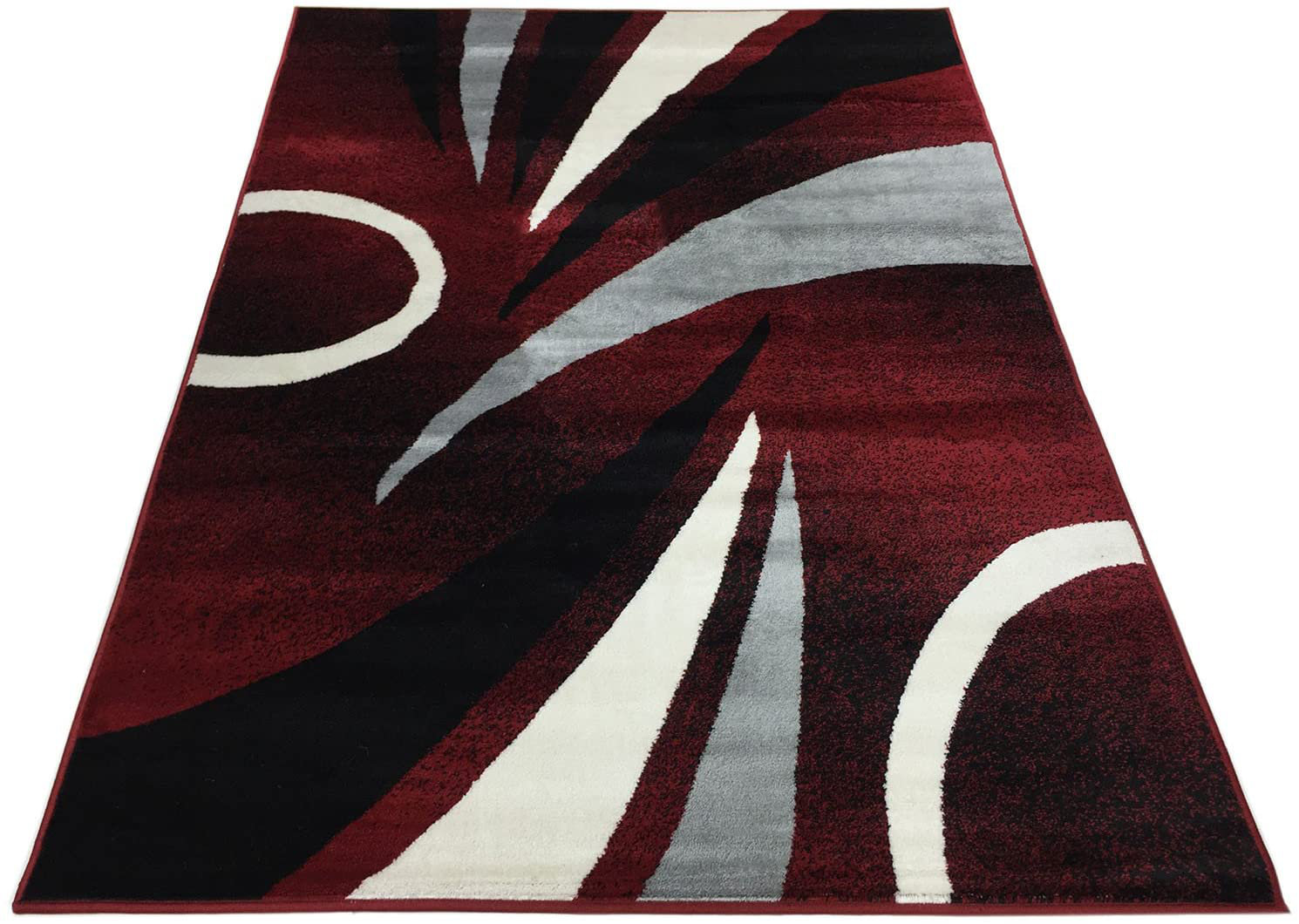Orren Ellis Evanston Geometric Red Area Rug Wayfair