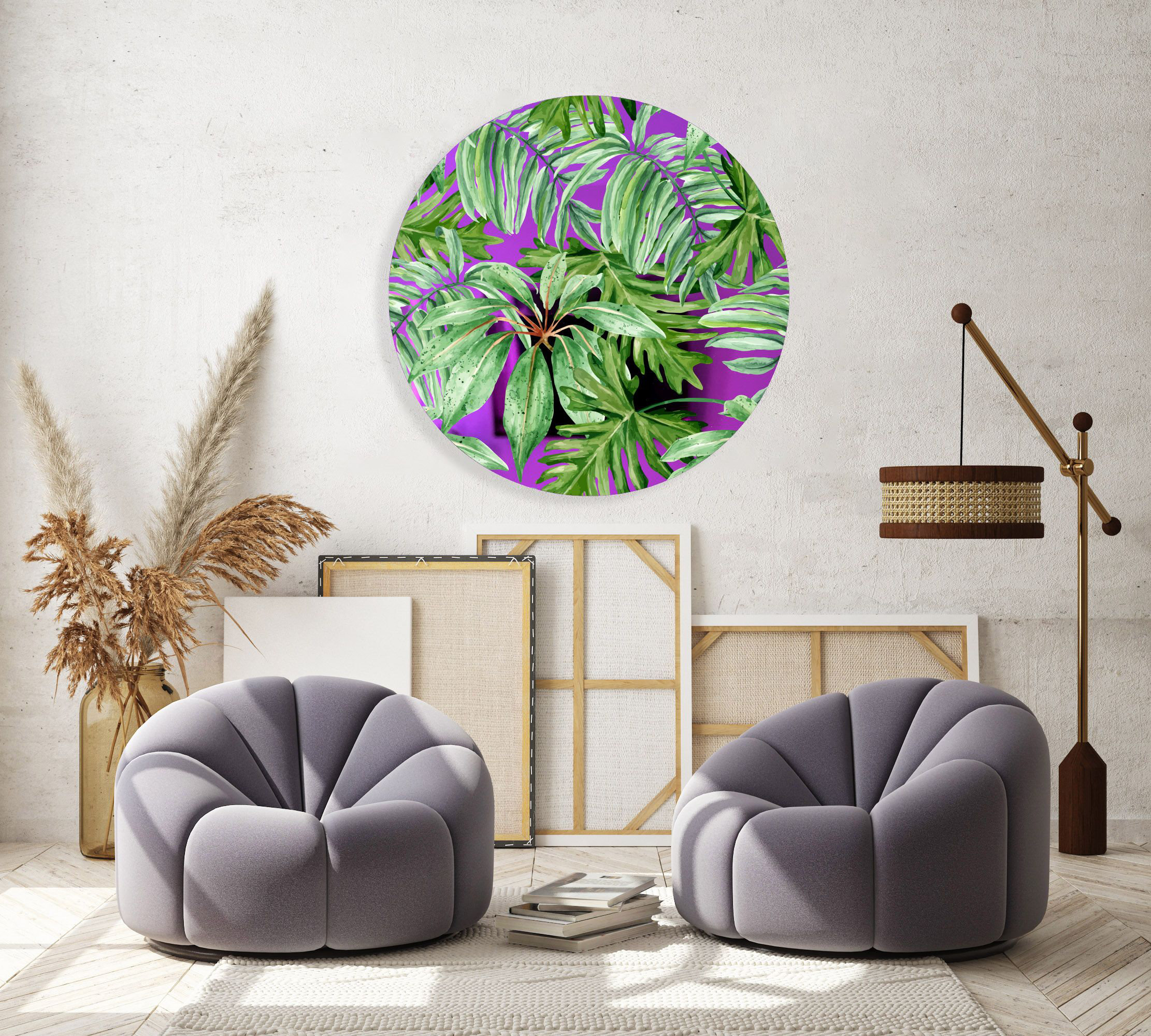 UniQstiQ Jungle Green Leaves Wall Décor | Wayfair