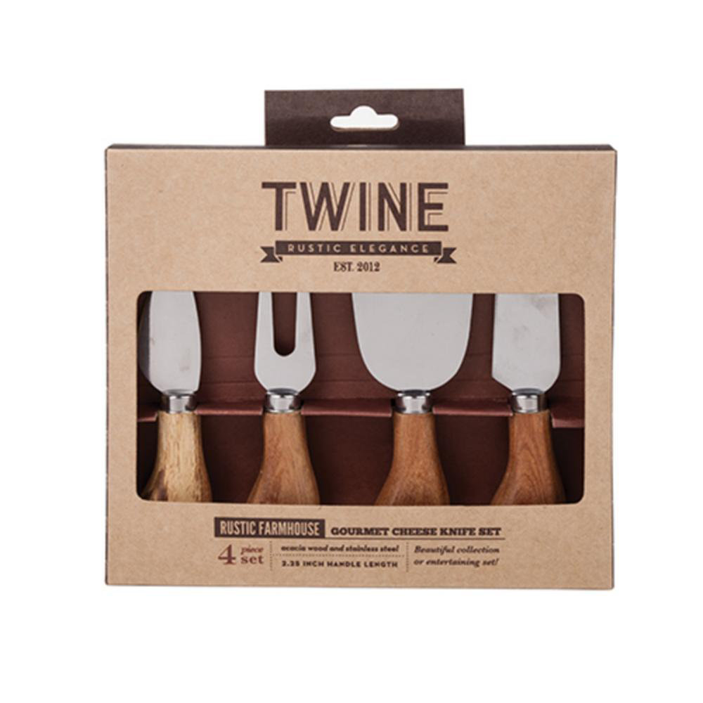 Twine Farmhouse 4 Piece Gourmet Cheese Knives Set & Reviews Wayfair