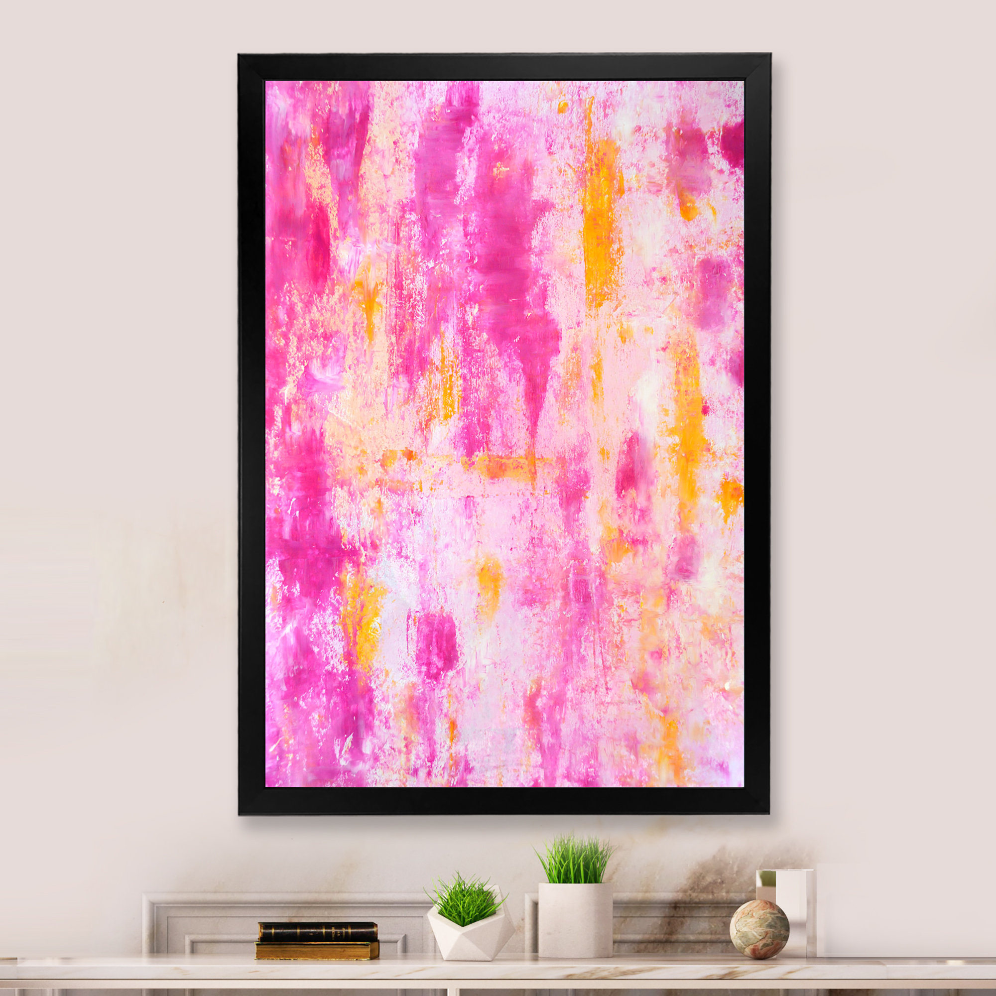 Wrought Studio Pink And Orange Abstract Art IV Pink And Orange Abstract Art IV Painting on