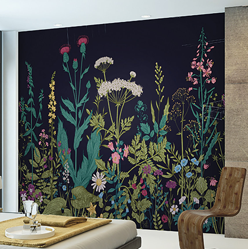 Bungalow Rose Harland Floral Wallpaper & Reviews | Wayfair