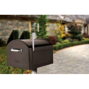 Home Garden US Mail Box Flambeau T-1003 Barn with Black Roof Red NEW 