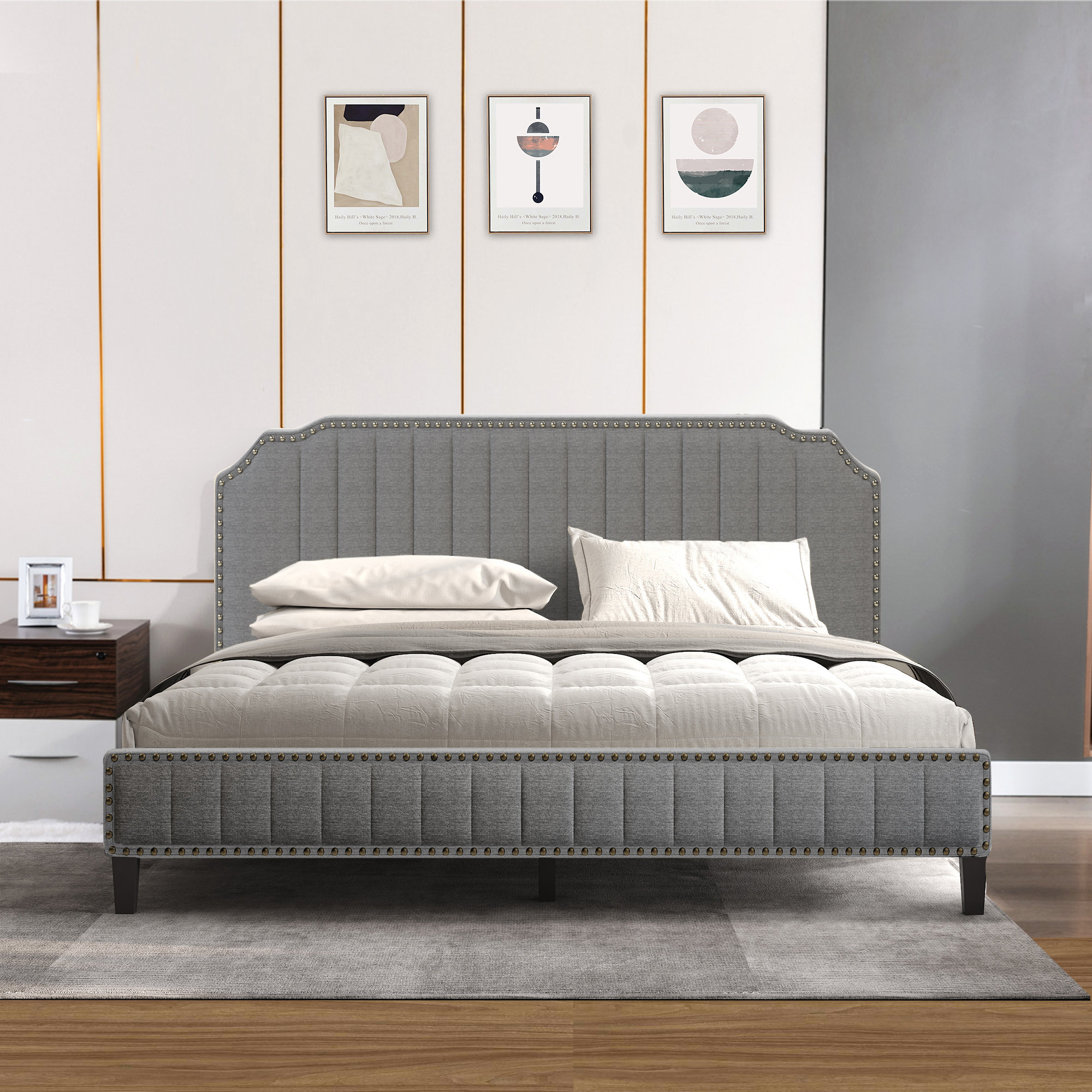 Winston Porter Grigger Upholstered Bed Wayfair