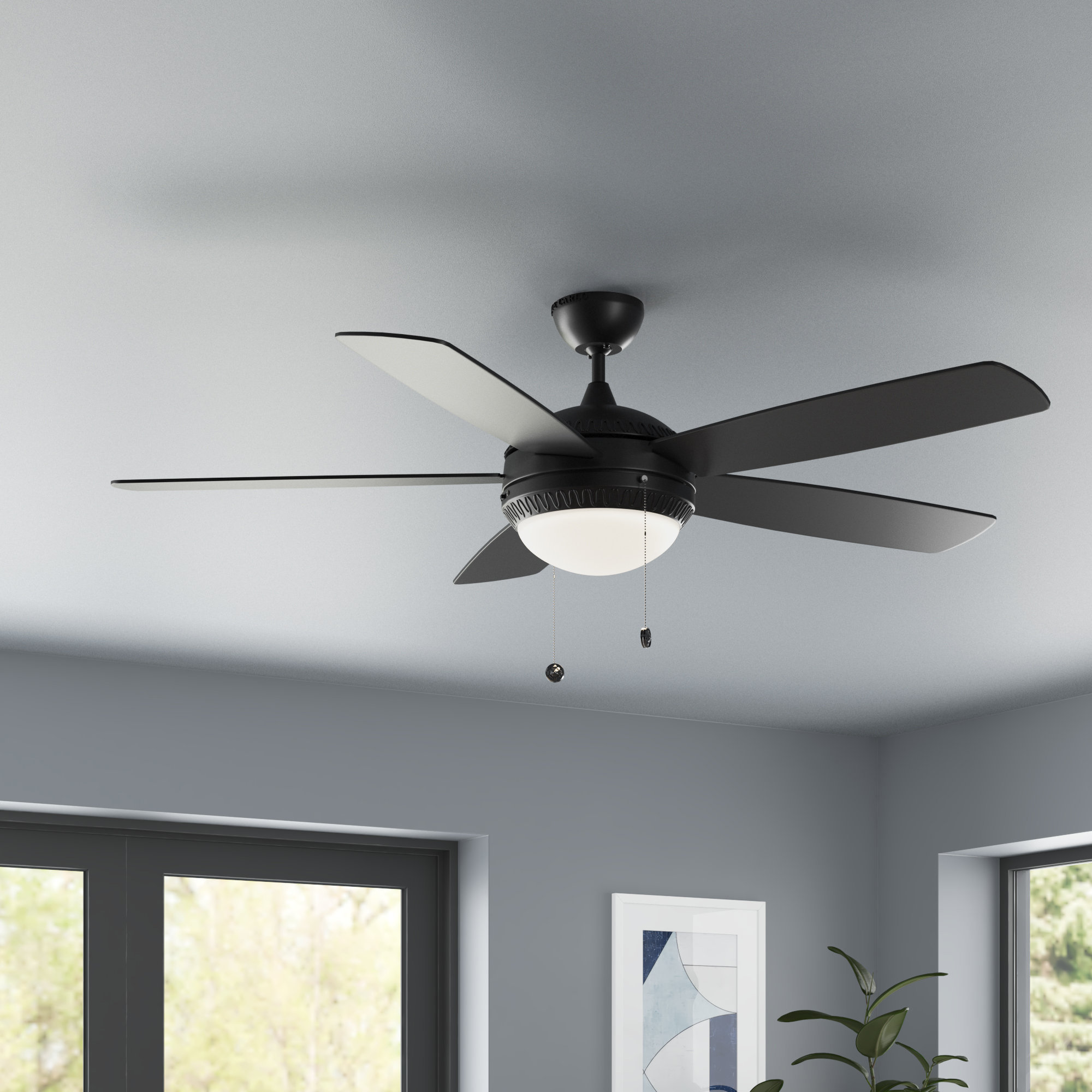 Mercury Row® Swearengin 52'' Ceiling Fan with LED Lights & Reviews