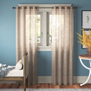 Crushed Voile Net Curtains  with Pelmet 