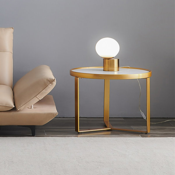 Orren Ellis 19.7'' Tall Glass Frame End Table | Wayfair