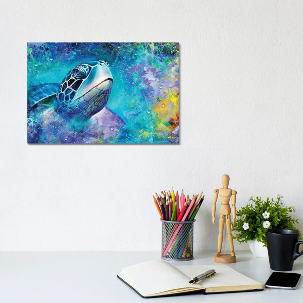 Bay Isle Home Sea Turtle by - Wrapped Canvas Graphic Art | Wayfair.co.uk