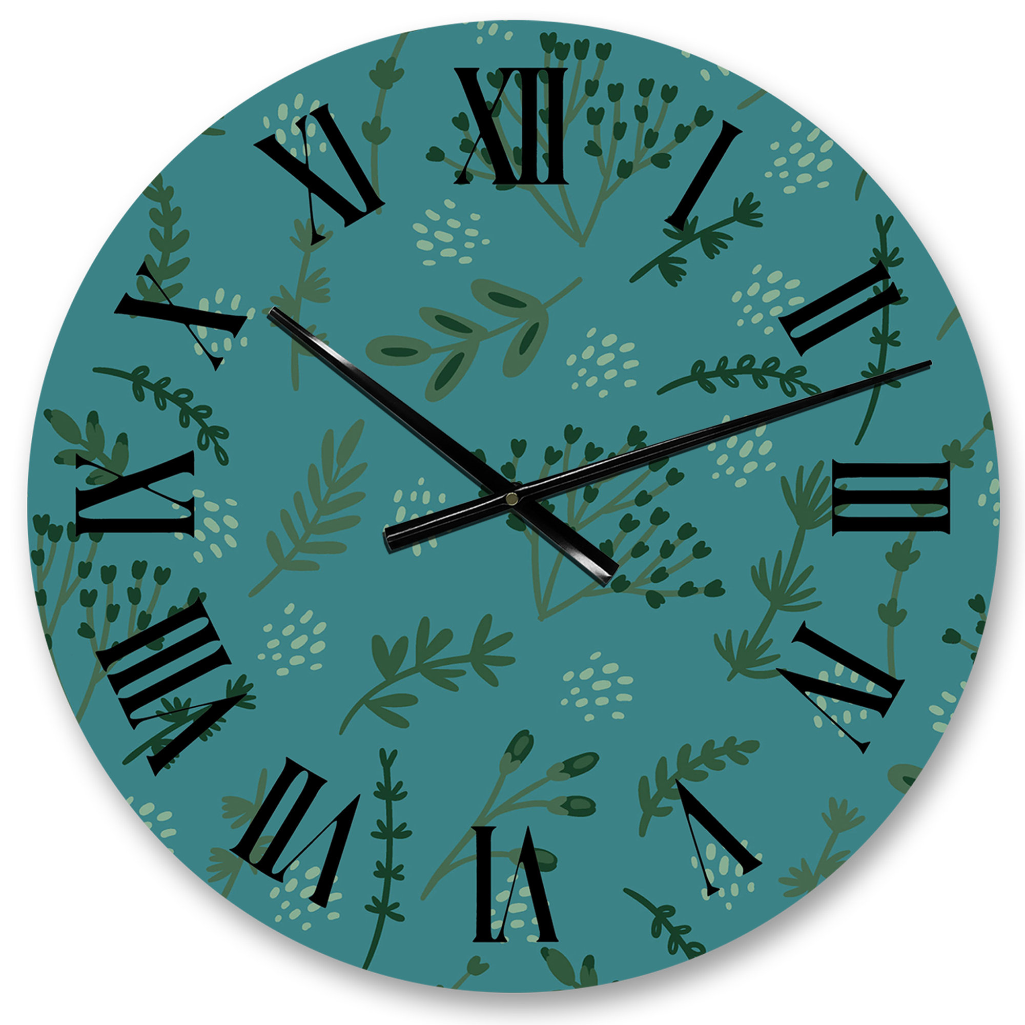 East Urban Home Viljem Metal Wall Clock Wayfair