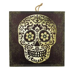 Washable Fabric Durable Door Decoration Silk Microfiber for Front Door Porch Home Indoor Outdoor Party 32x79 inches Poeticcity White Sugar Skull with Middle Finger Up Rock Roll on Black Door Cover 