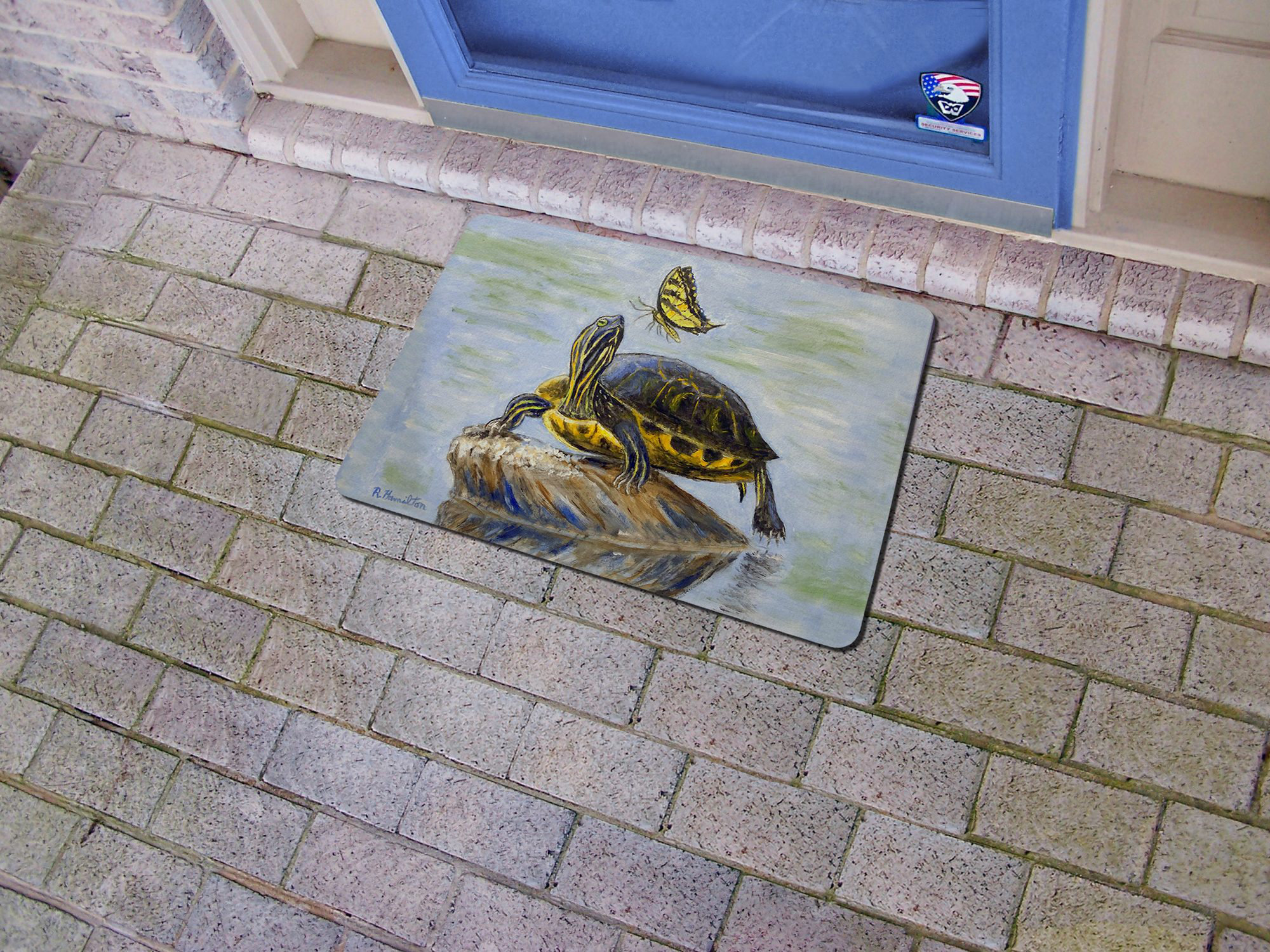 East Urban Home Gavy Turtle And Tiger Swallowtail Butterfly 18 In X 26 In Non Slip Door Mat Wayfair East Urban Home Gavy Turtle And Tiger Swallowtail Butterfly 18 In X 26 In Non Slip Door Mat Wayfair