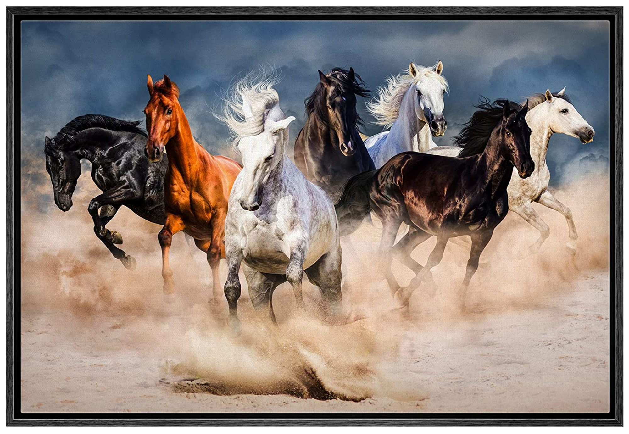 IDEA4WALL Canvas Print Wall Art Southwest Desert Texas Horse Stallions  Animals Nature Photography Realism Rustic Landscape Portrait Wildlife  Country For Living Room, Bedroom, Office - Print | Wayfair
