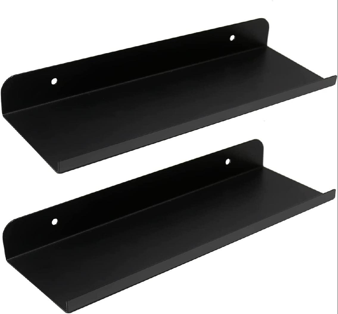 Ebern Designs Floating Shelves Wall Mounted Bathroom Shelf, Metal Wall