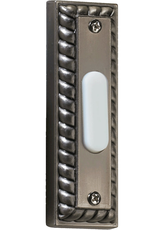 Charlton Home® Rectangular Push Button in Antique Silver & Reviews ...