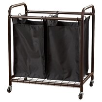 4 Bag Laundry Sorter Cart Laundry Hamper Sorter with Rolling Wheels for Clothes 