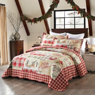 Red and Black Stranger Things Full/Queen Quilt and Shams Bedding 100% Polyester