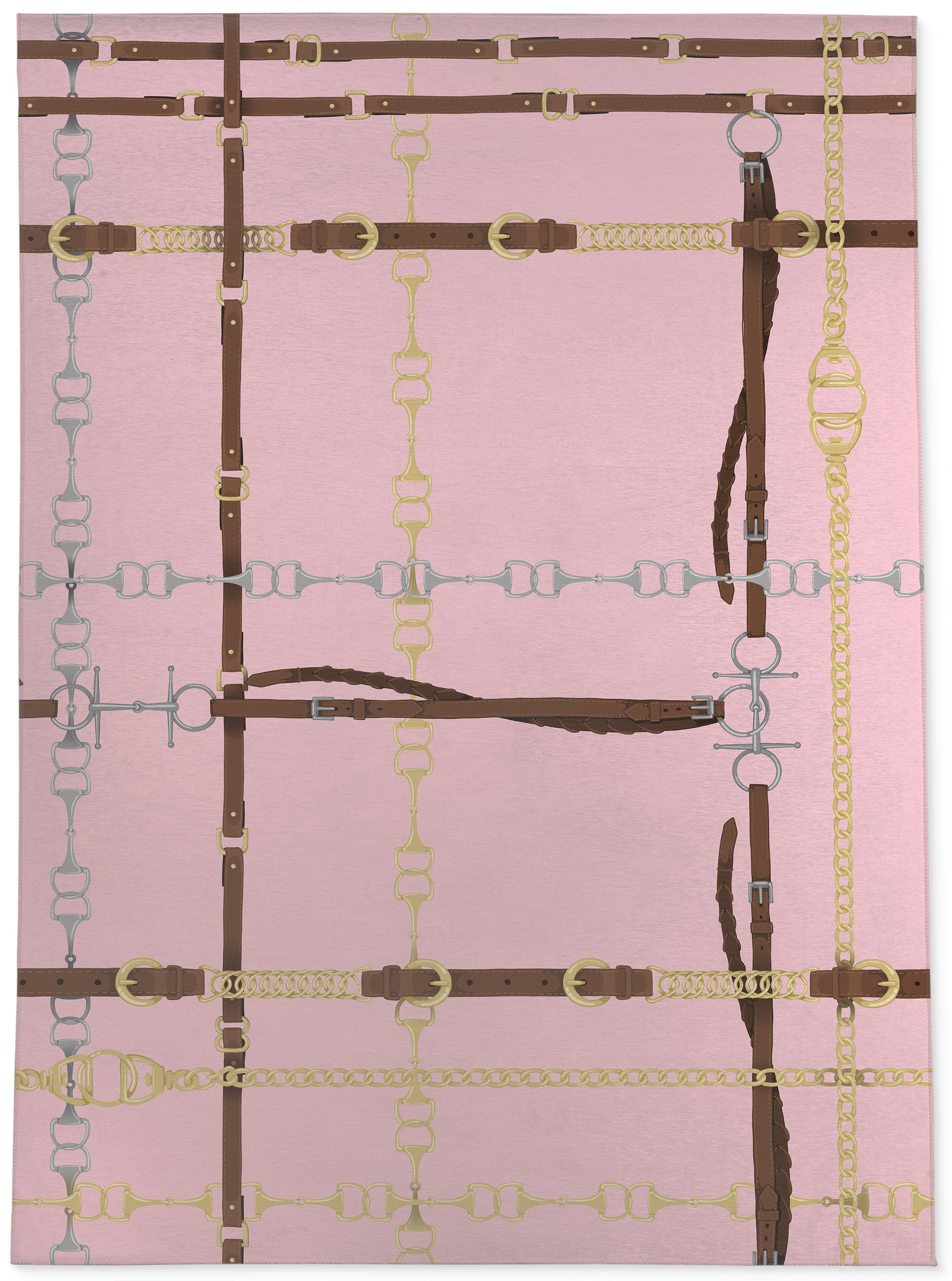 Kavka Bridal and Bits Low Pile Carpet Straight Rectangular Chair Mat