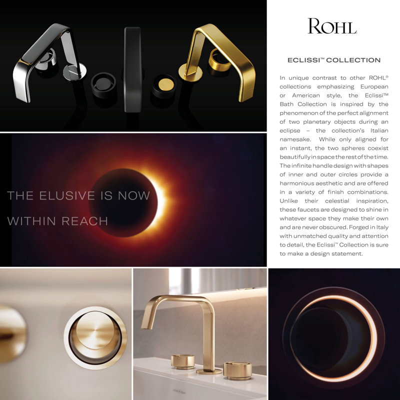 Rohl Eclissi™ Widespread Lavatory Faucet with U-Spout | Wayfair