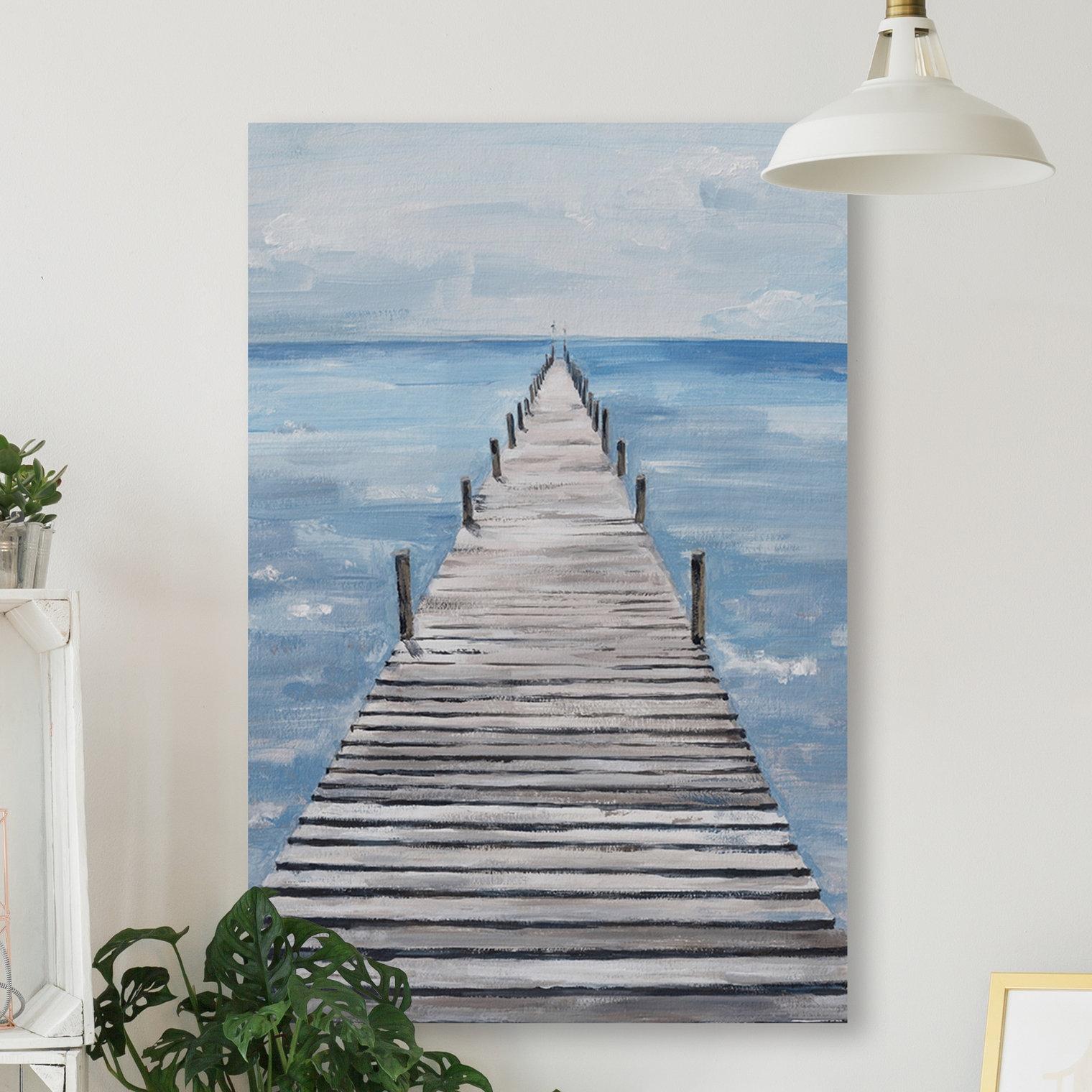 Rosecliff Heights Wooden Boardwalk Painting on Canvas Wayfair