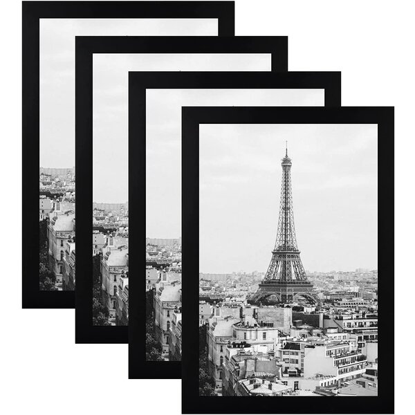 Ecohome Picture Frames 5x7 Grey Wood Made for Tabletop or Wall Decoration