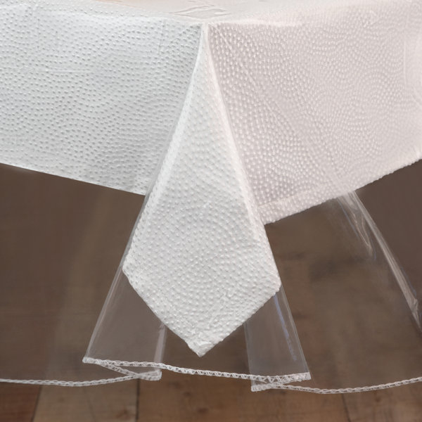 Transparent Plastic Tablecloth Protector PVC Clear Dining Picnic Bar Table Cloth 