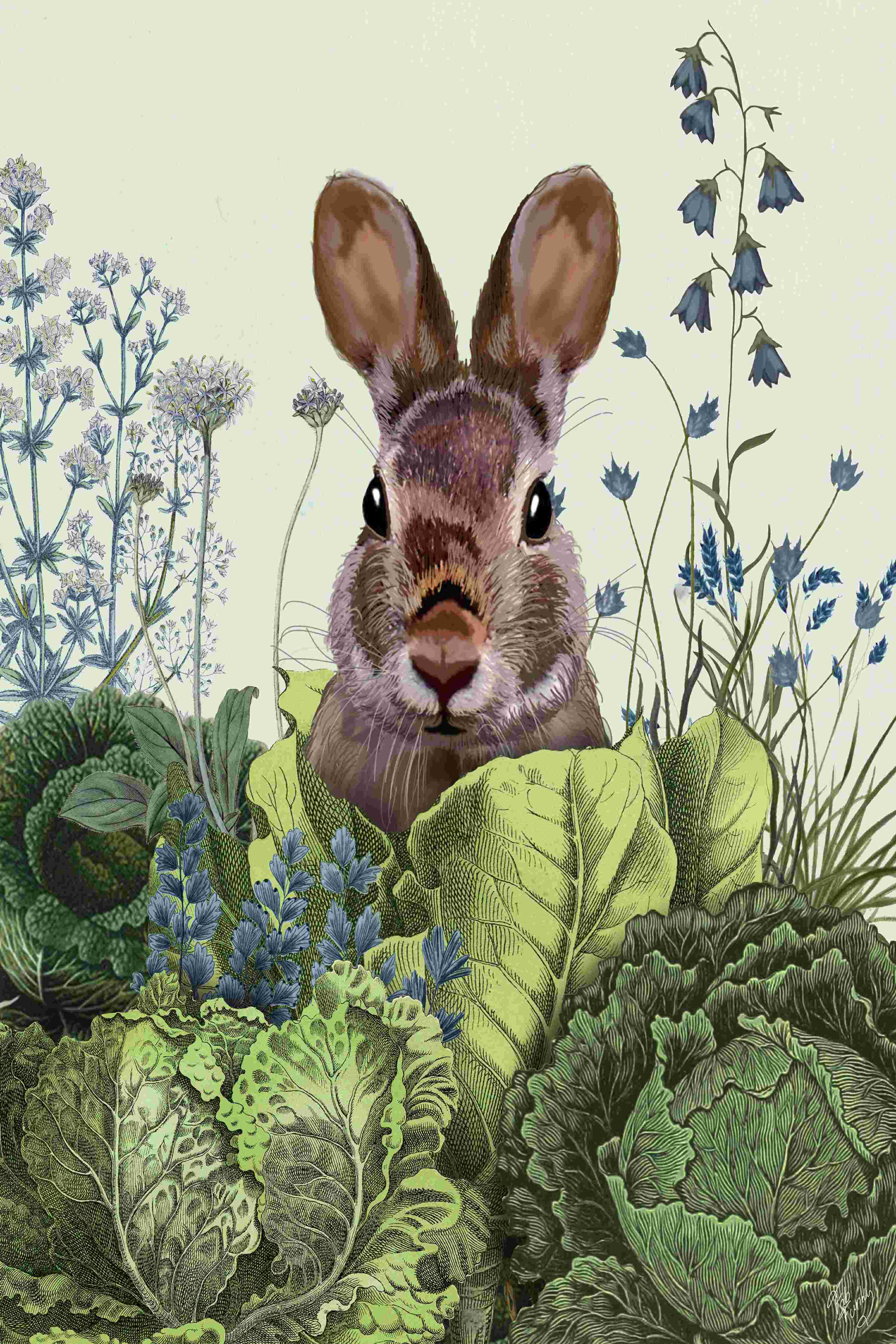 Rosalind Wheeler Cabbage Patch Rabbit 6 by - Wrapped Canvas Painting ...