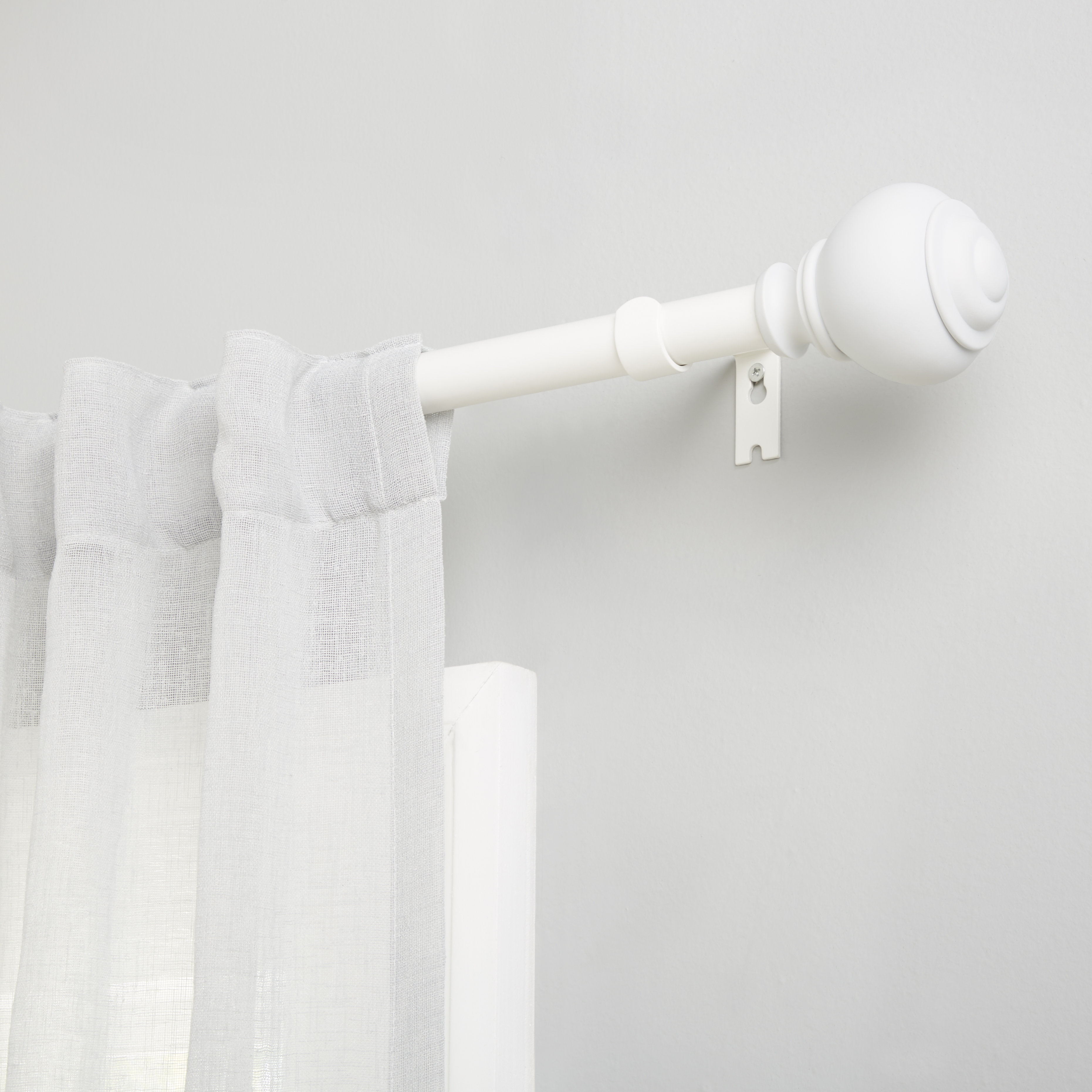 Lauren Ralph Lauren Markel 1" Window Curtain Rod and Finial Set