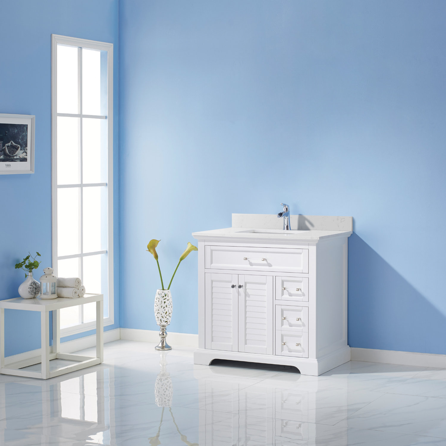 Rosecliff Heights Larry 36" Single Bathroom Vanity Set & Reviews Wayfair