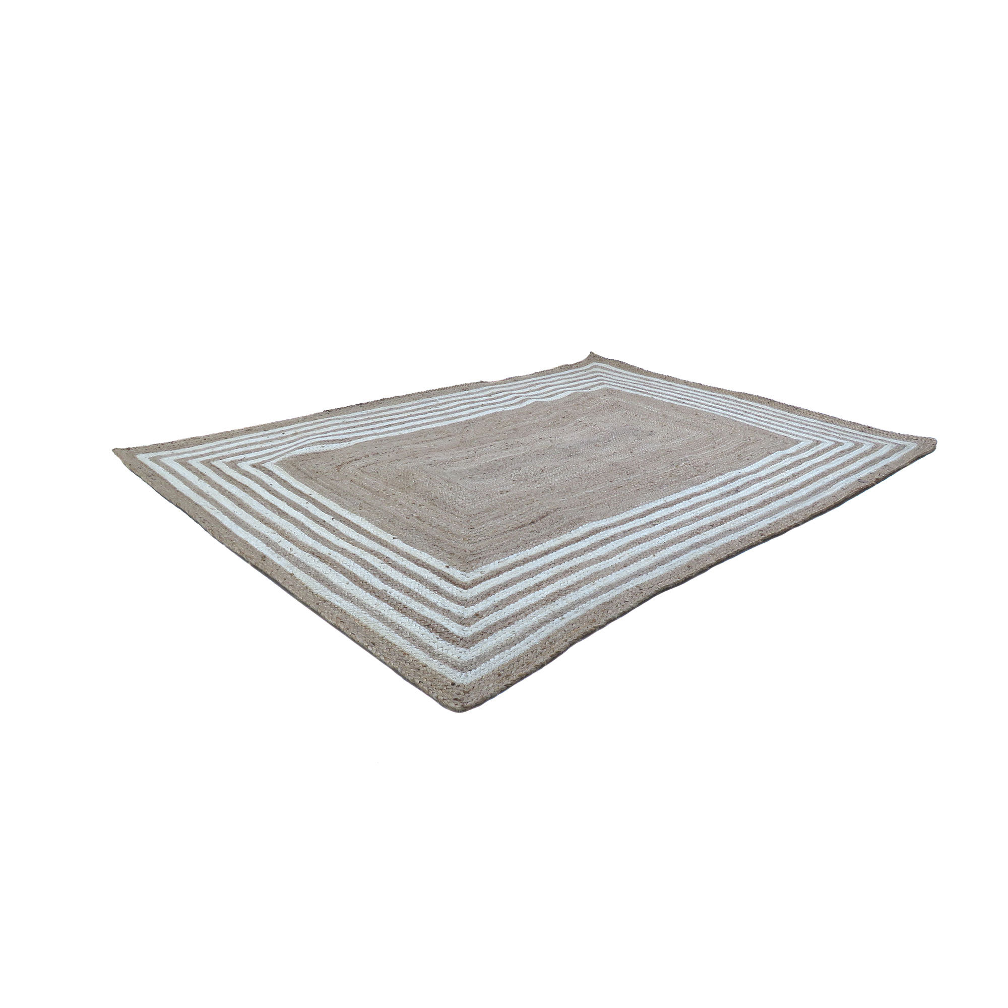 Breakwater Bay Gunwald Handmade Hand Braided Jute/Sisal Tan/Cream White