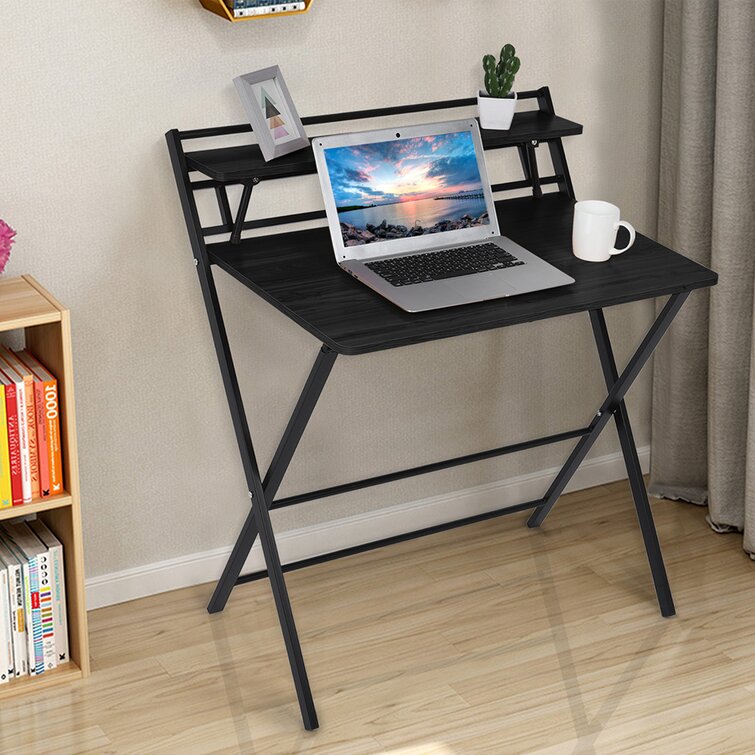 Luxury Computer Desk with Bookshelves Home Office Study Desk Laptop Write Table 