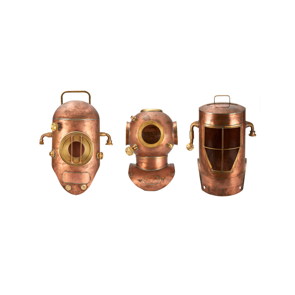 Longshore Tides 3 Piece Diver Helmets Wall Décor Set Wayfair