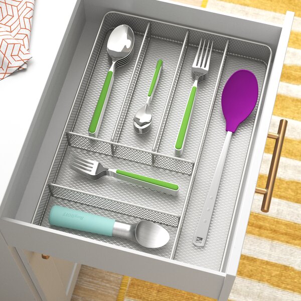 Drawer Organizer Cutlery Tray Flatware Utensil Silverware Storage Kitchen Large 