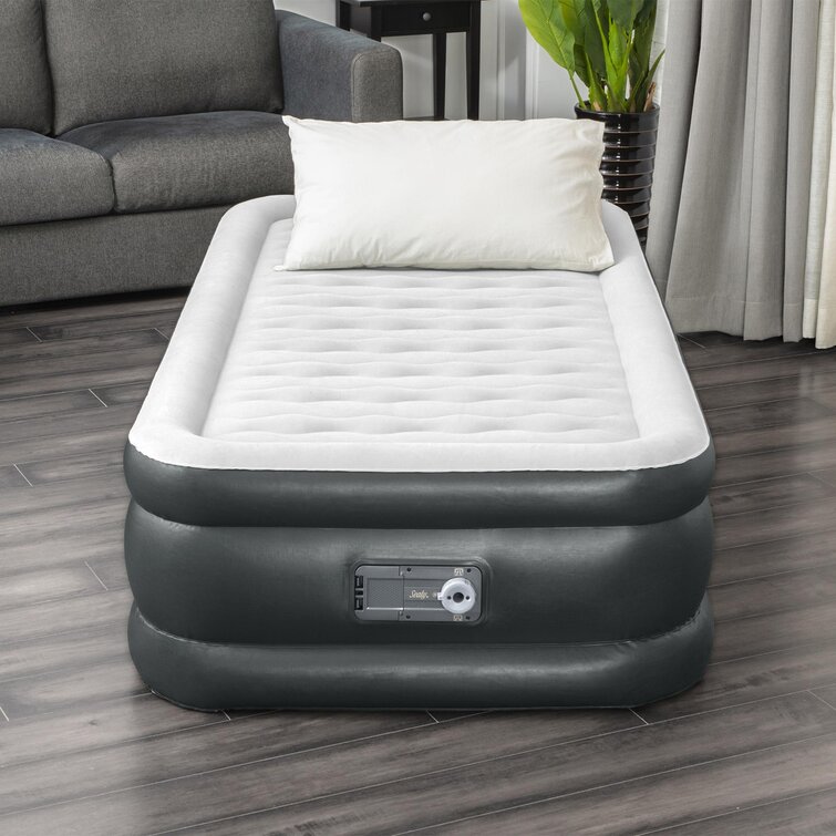 Twin Air Mattress Flocking Inflatable Air Bed Air Mattress Beds for Guests 