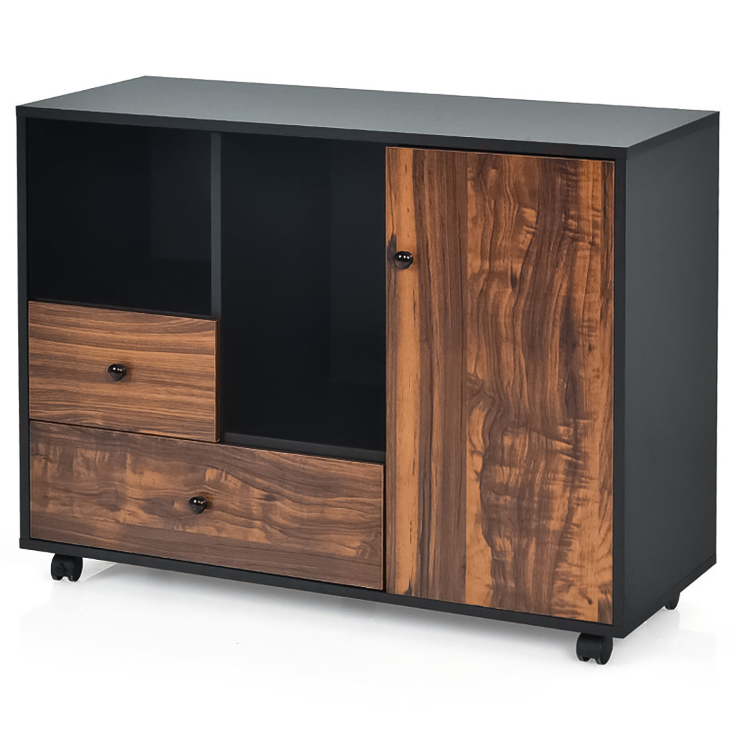 17 Stories Kitchen Sideboard Or Office Lateral Mobile Filing Open