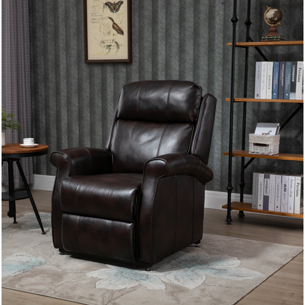 Red Barrel Studio® Kanov Vegan Leather Lift Assist Power Recliner ...