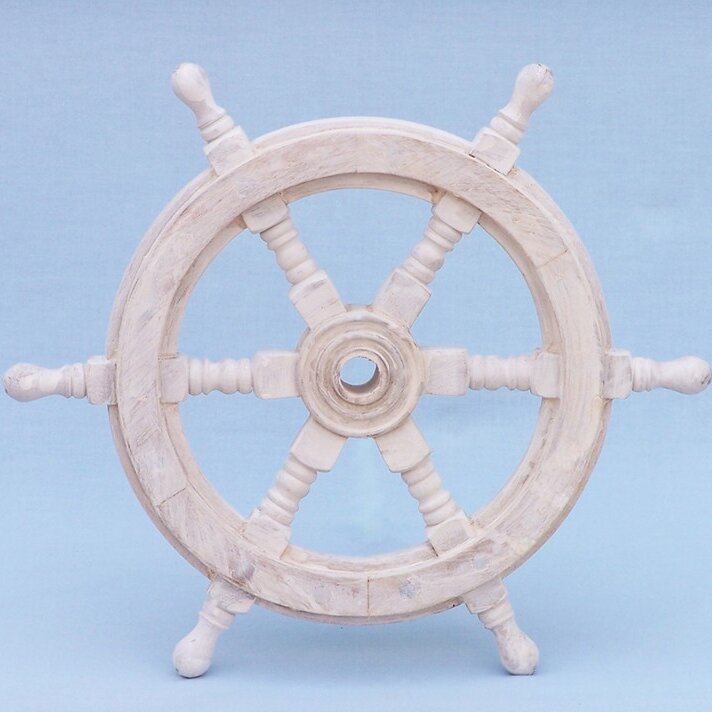 for Home Details about   Nautical  Wooden Ship Wheel Vintage Wall  Decor 