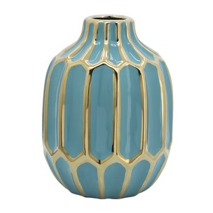 Ceramic Blue Glazed Bud Flower Vase Home Wedding Decor 1.5" x 4.8" H NEW A99835 
