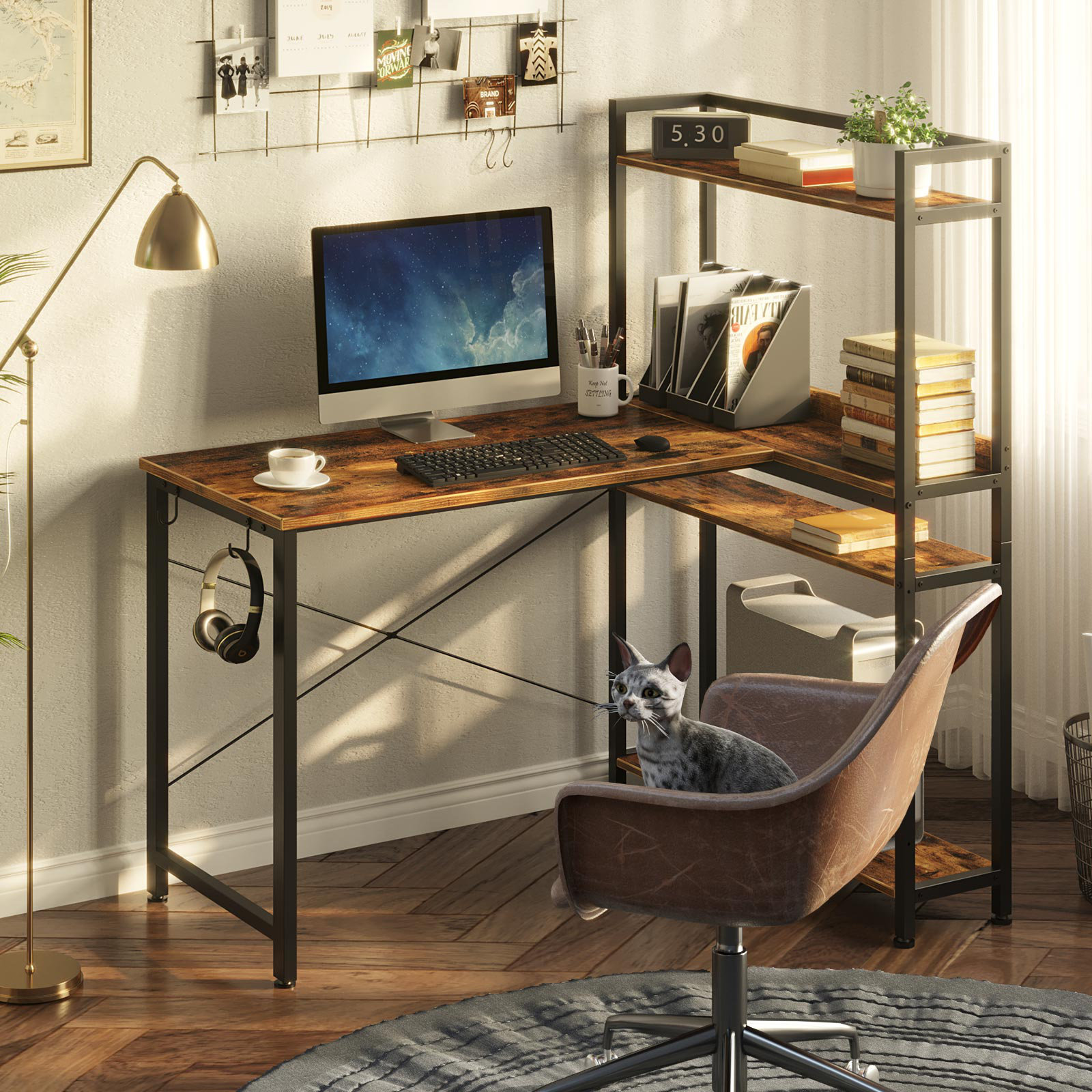 17 Stories Reversible LShape Desk & Reviews Wayfair