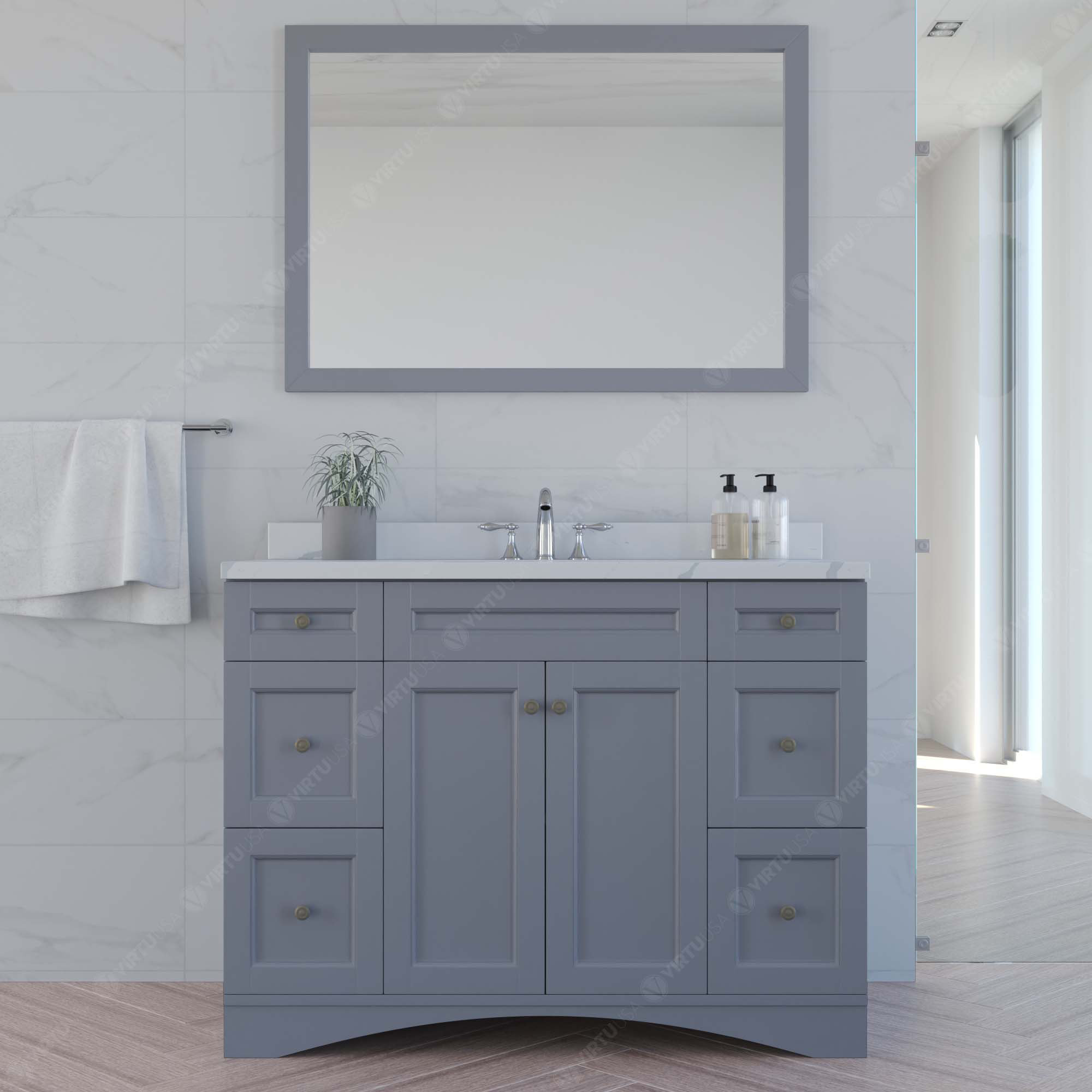 Virtu USA Elise 48" W Single Bathroom Vanity Set Wayfair