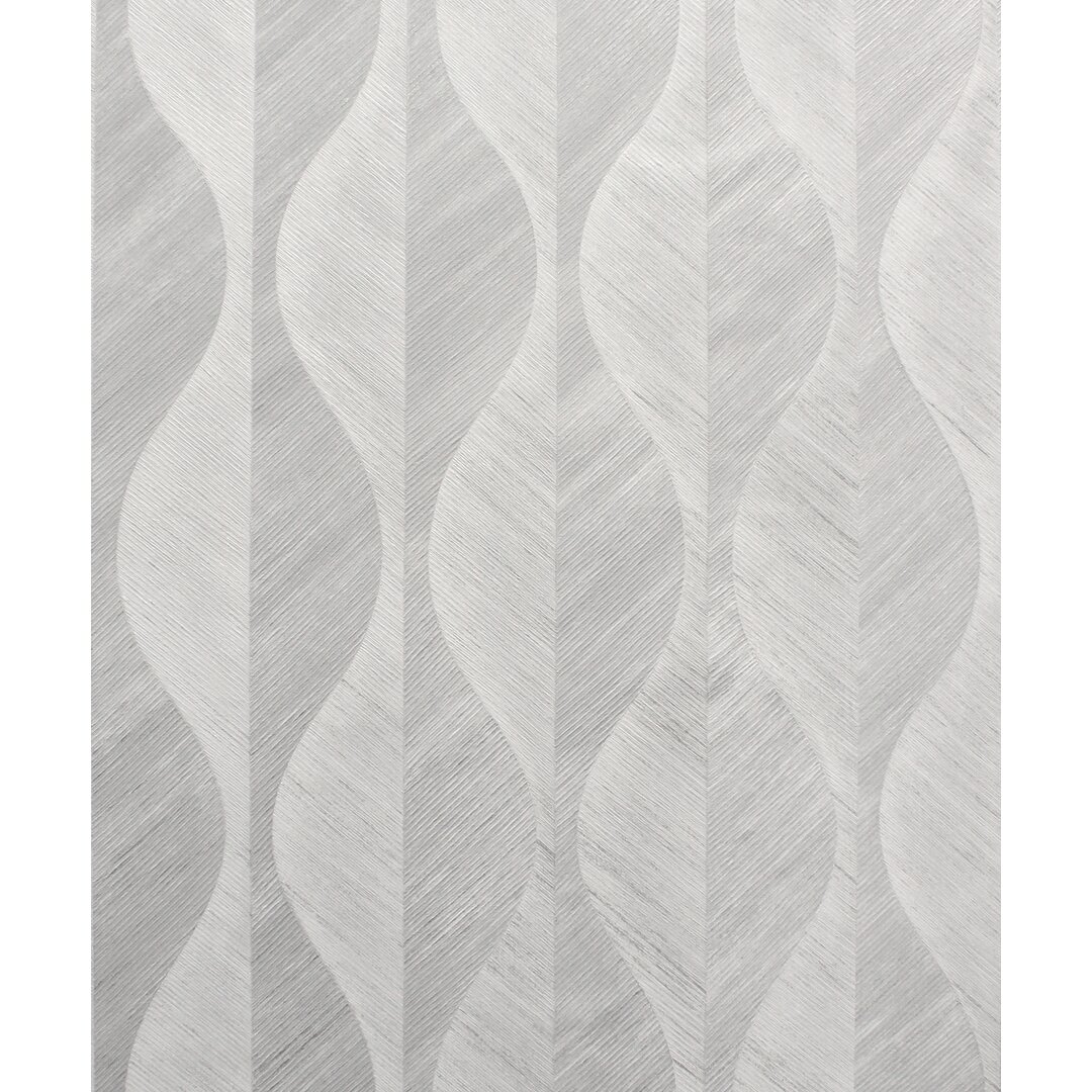 Crown Wallpaper Precision Organic Leaf Silver Wallpaper Silver | 