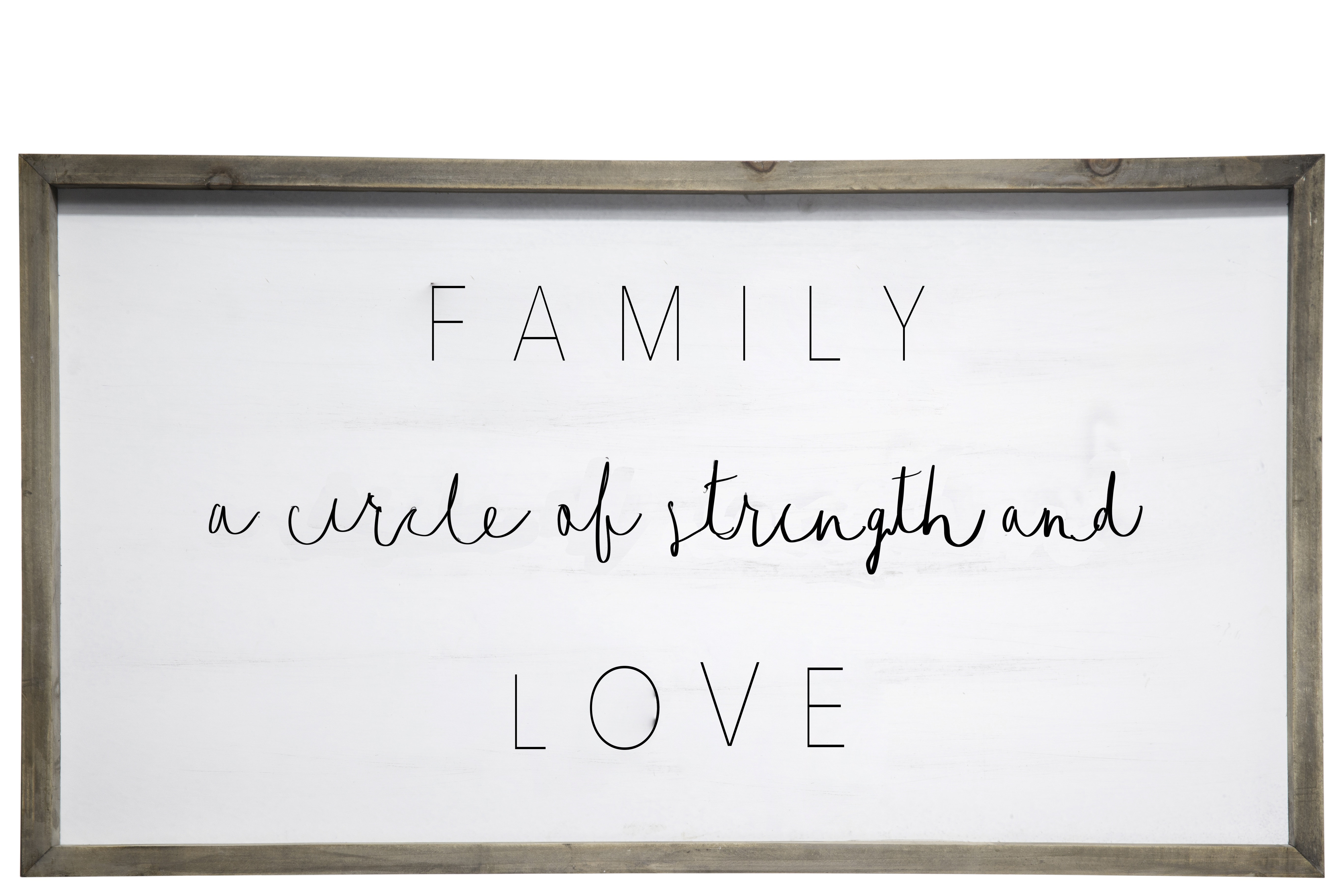 Trinx Wood Rectangle Wall Decor With Frame Wayfair