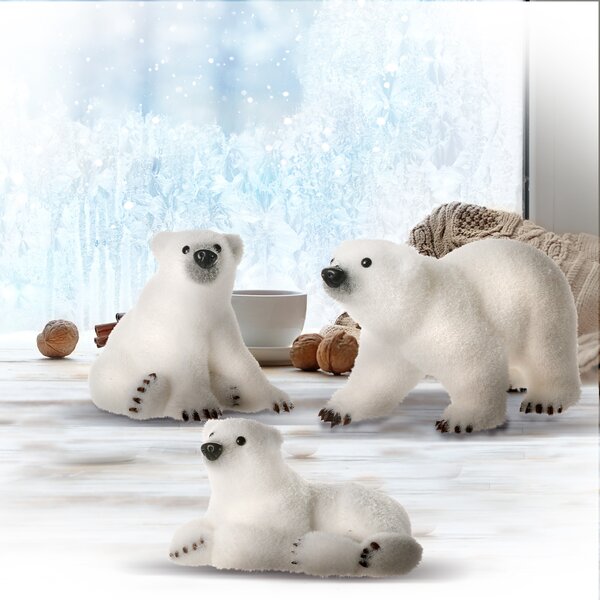 Polar Bear Figurine set of 3 